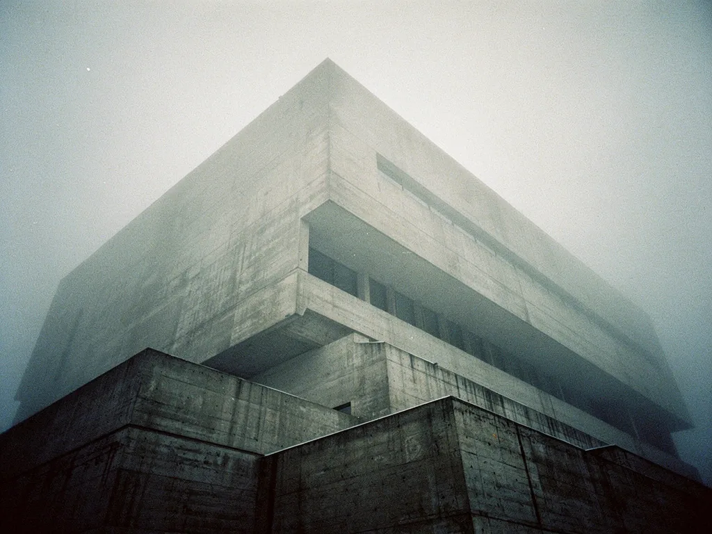 Brutalist architectural foundation